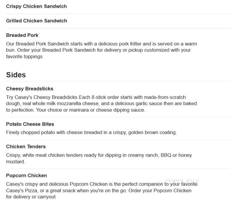 Caseys Carry Out Pizza - Larned, KS menu_pic