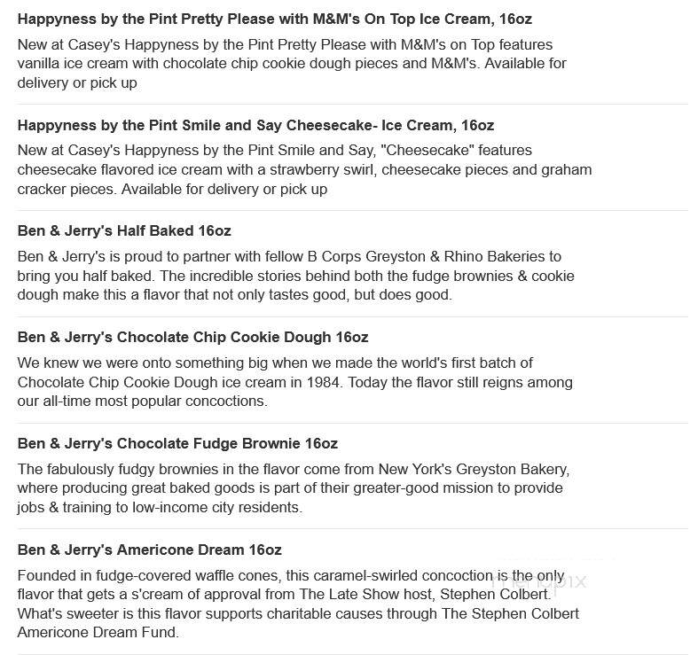 Caseys Carry Out Pizza - Larned, KS menu_pic
