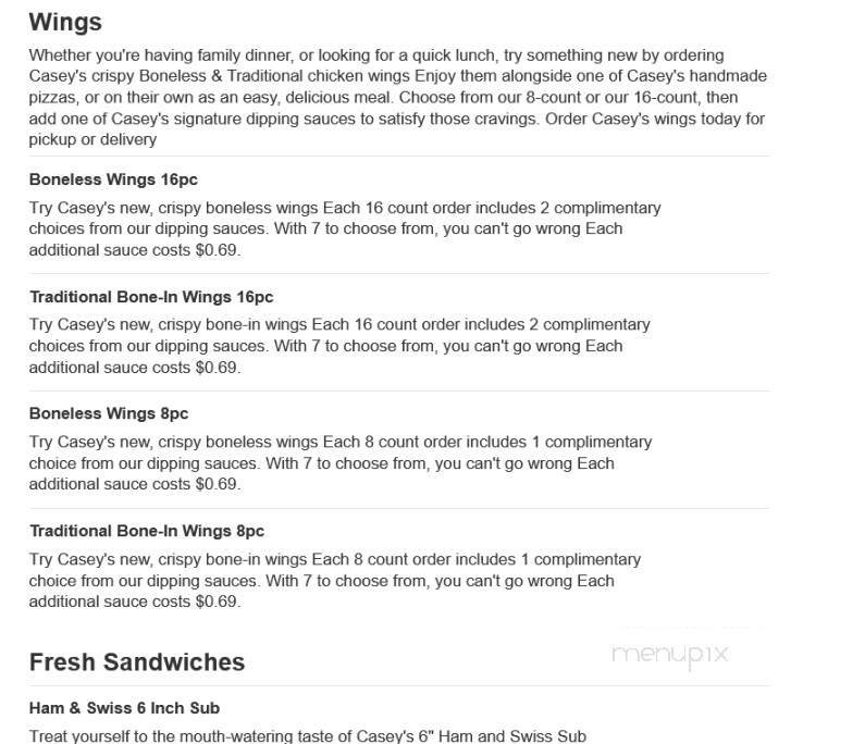Caseys Carry Out Pizza - Larned, KS menu_pic
