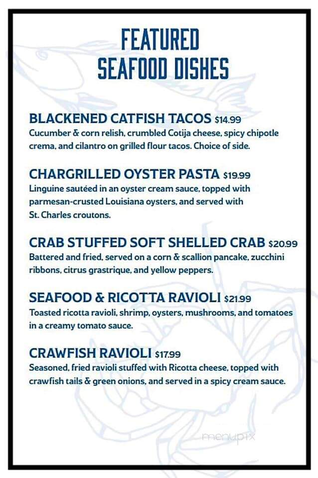 Copeland's - Houma, LA menu_pic