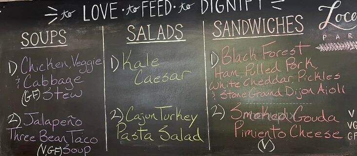 ComeUnity Cafe - Jackson, TN menu_pic