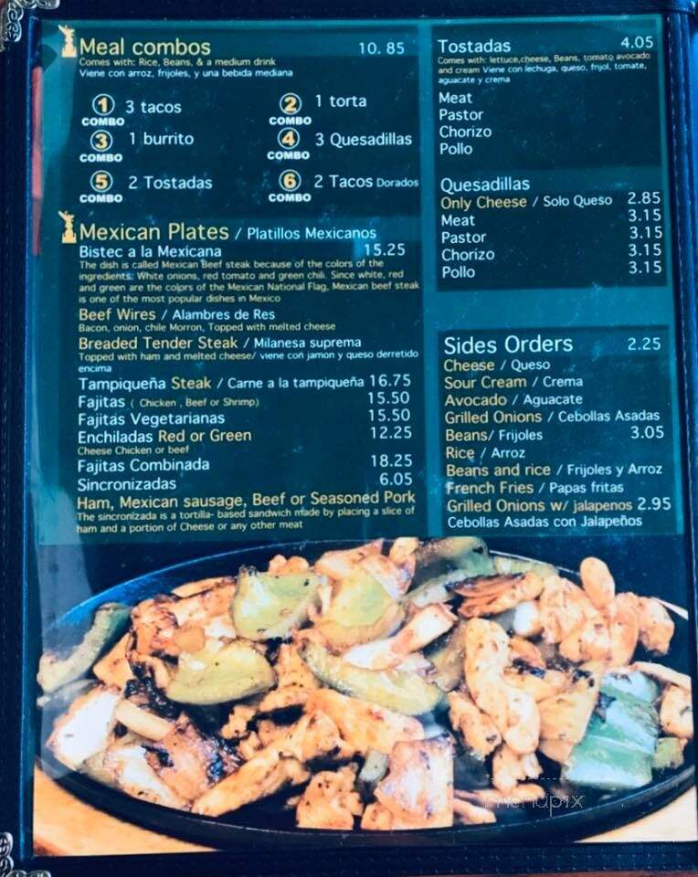 El Sazon - Batavia, IL menu_pic