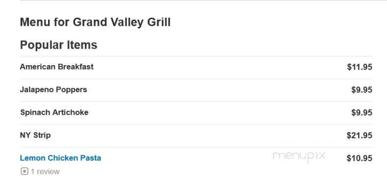 Grand Valley Grill - Grand Junction, CO