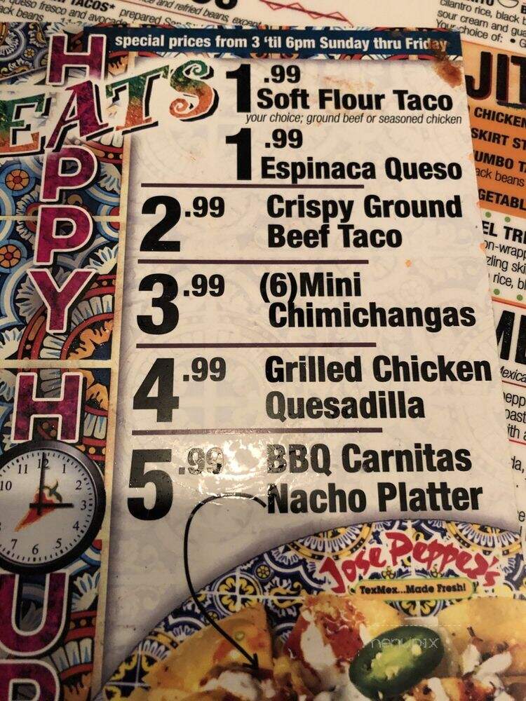 Jose Pepper's - Mission, KS menu_pic
