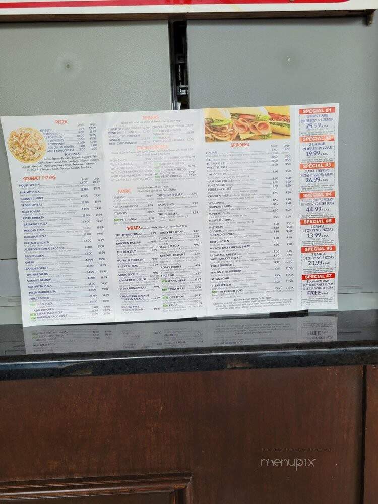 Sunrise Pizza and Grille - Woonsocket, RI menu_pic