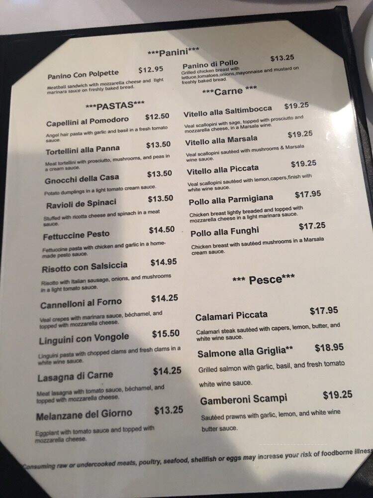 Acqua E Farina - Hayward, CA menu_pic