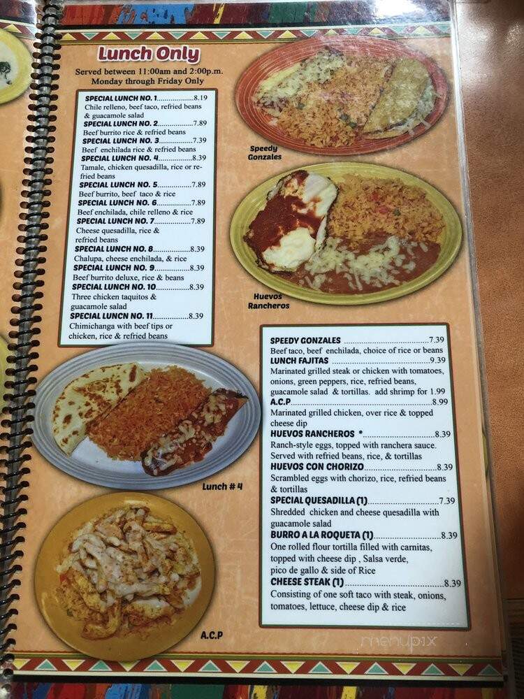 El Corral Restaurant - Creedmoor, NC menu_pic