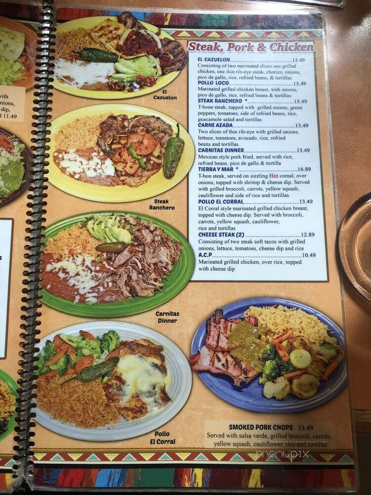El Corral Restaurant - Creedmoor, NC menu_pic