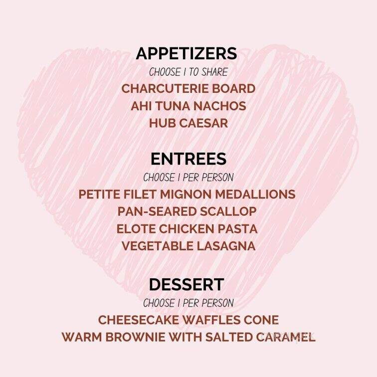 HUB Restaurant & Ice Creamery - Tucson, AZ menu_pic