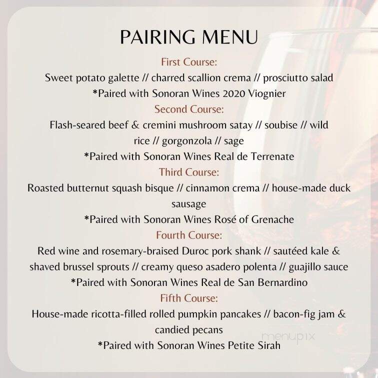 HUB Restaurant & Ice Creamery - Tucson, AZ menu_pic