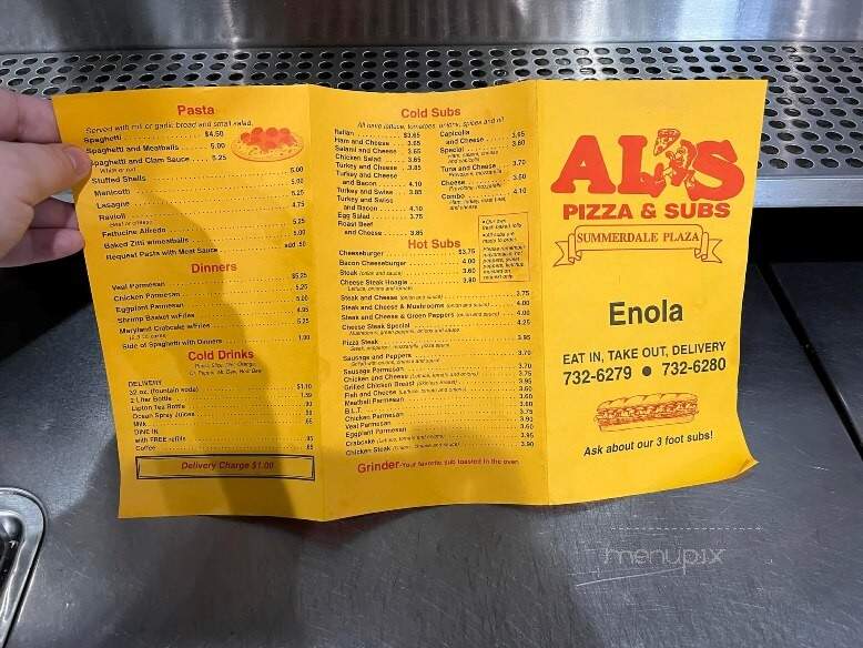 Al's Pizza & Subs - Enola, PA menu_pic
