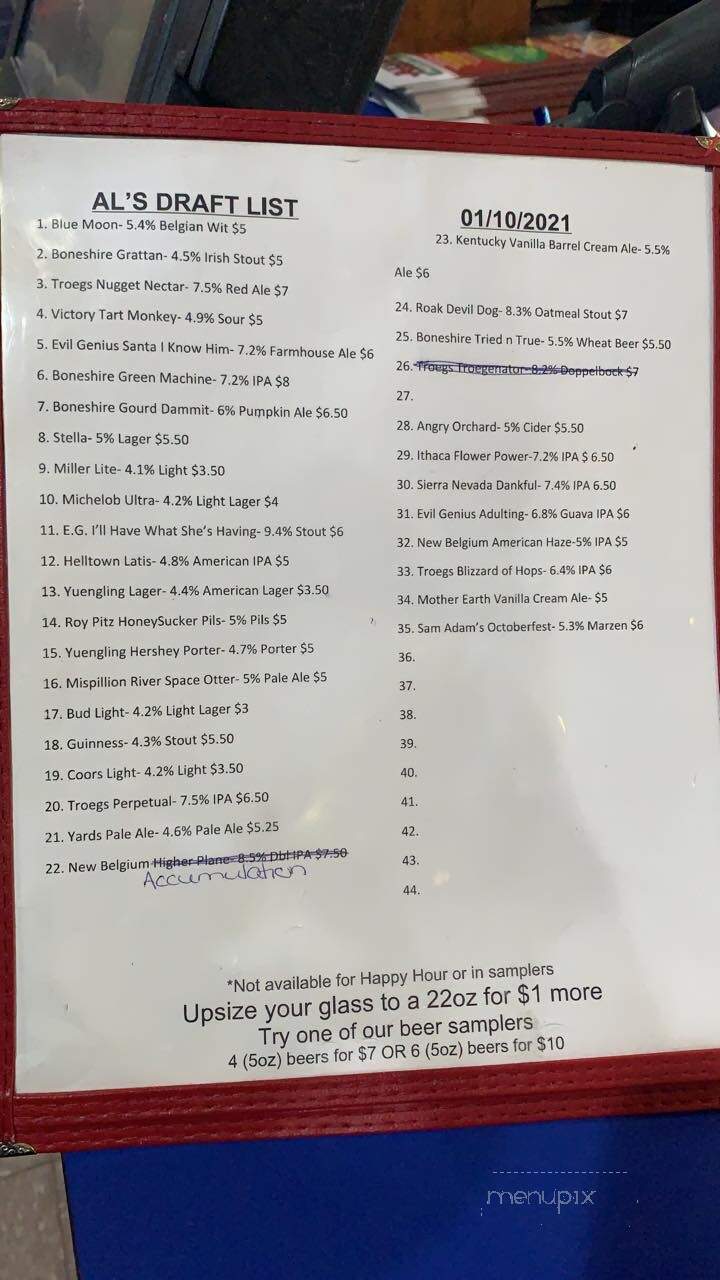 Al's Pizza & Subs - Enola, PA menu_pic
