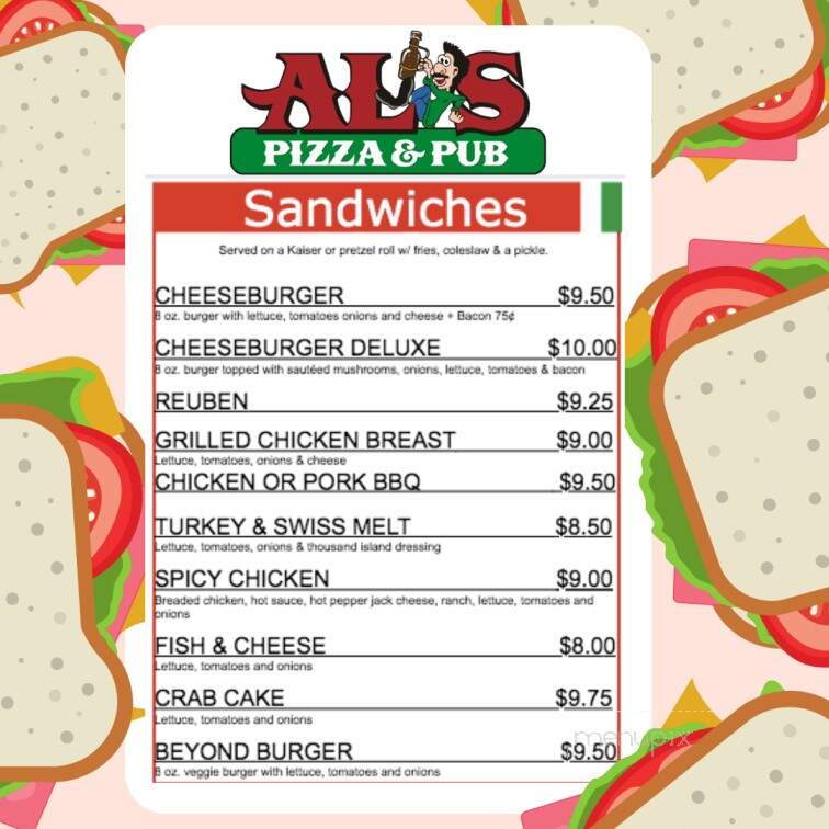 Al's Pizza & Subs - Enola, PA menu_pic