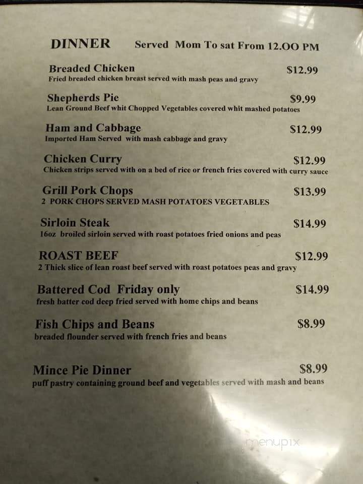 Irish Coffee Shop - Upper Darby, PA menu_pic