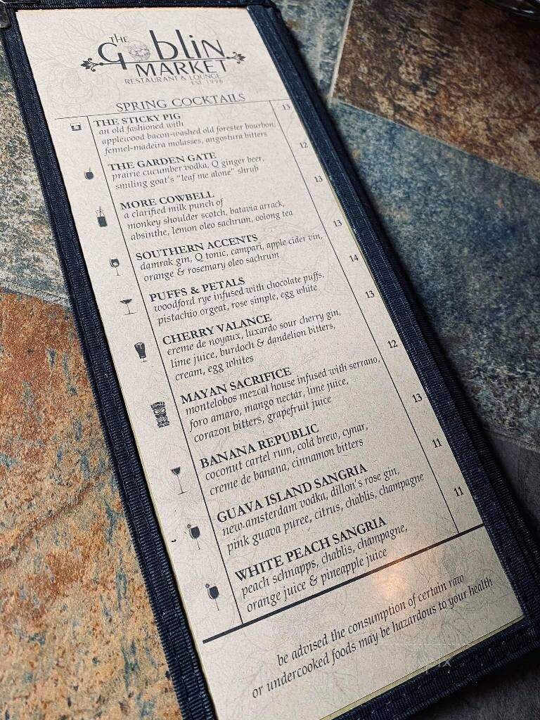 Goblin Market - Mount Dora, FL menu_pic