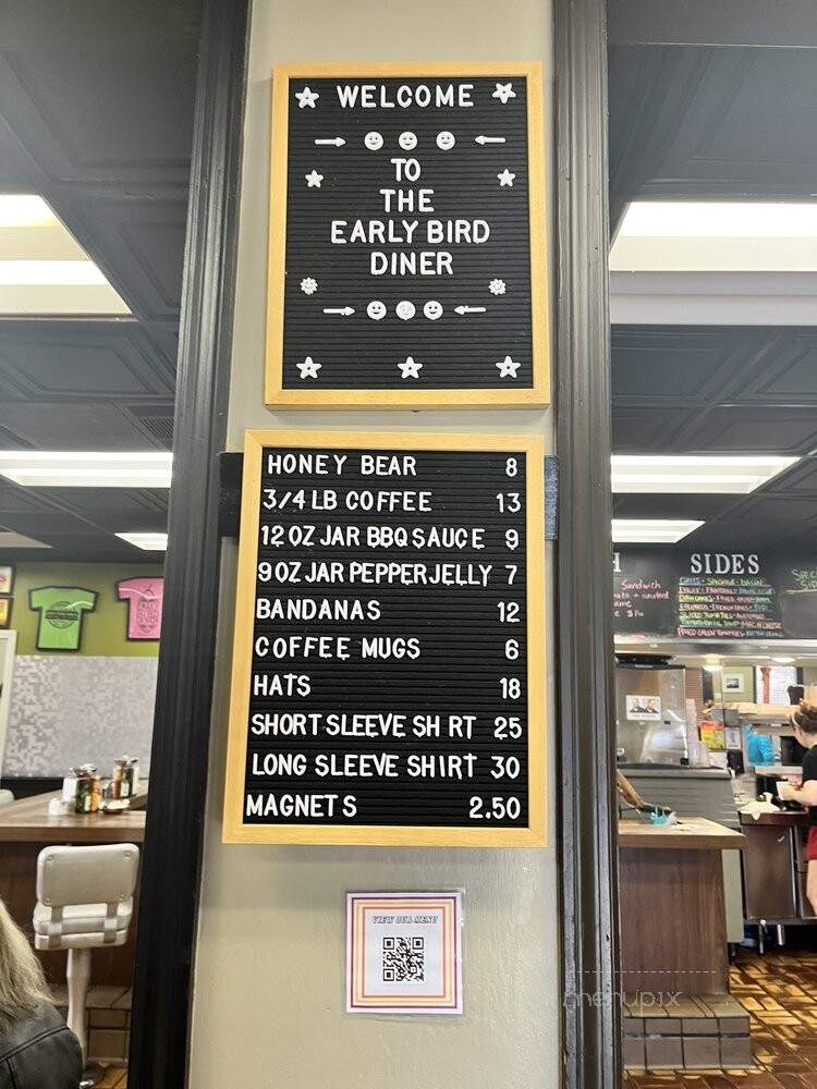 The Early Bird Diner - Charleston, SC menu_pic