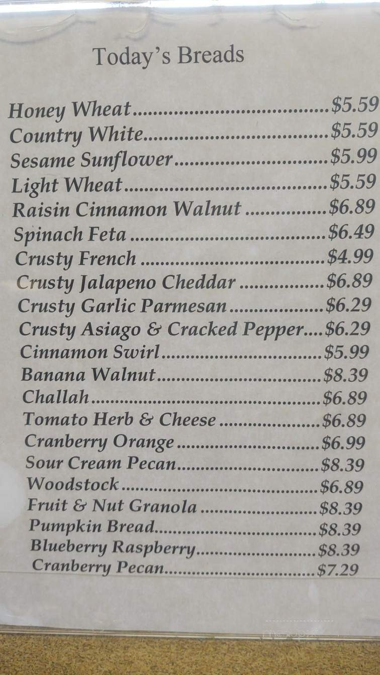 Old Mill Bread & Flour Co - Little Rock, AR menu_pic