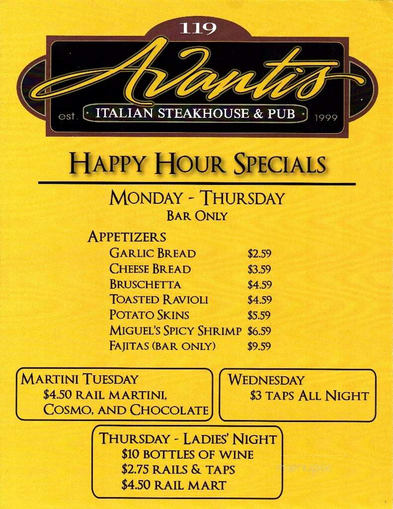 Avantis Italian Restaurant & Pub - Verona, WI