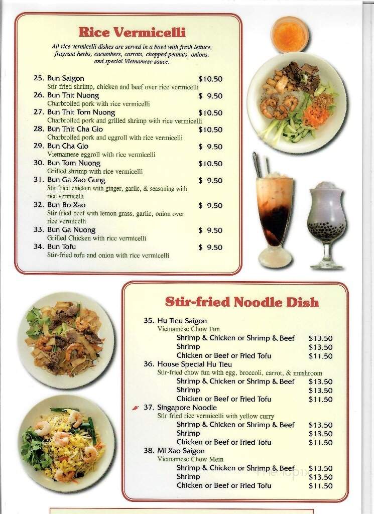 Pho New Saigon - Port Angeles, WA menu_pic
