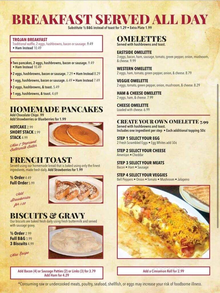 East Side Cafe - Girard, KS menu_pic