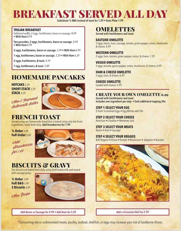 East Side Cafe - Girard, KS menu_pic