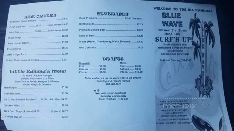 Blue Wave Great Burgers - Idaho Falls, ID