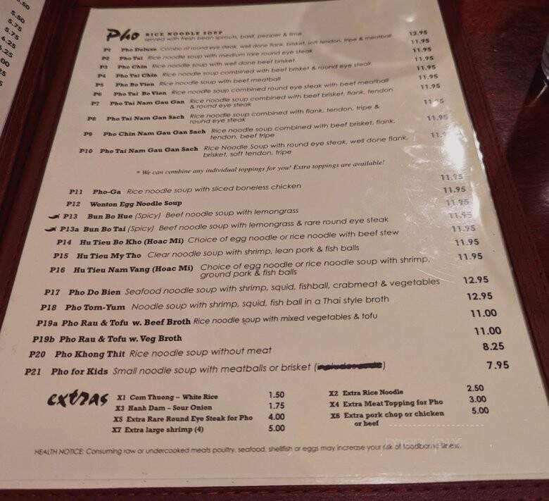 Pho and More - North Wales, PA menu_pic