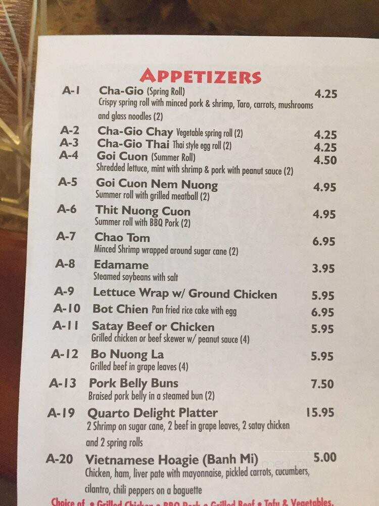 Pho and More - North Wales, PA menu_pic