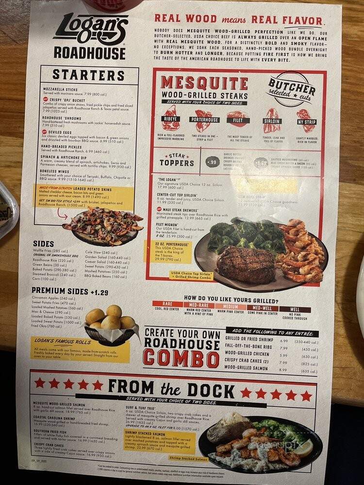 Logan's Roadhouse - Midland, MI menu_pic