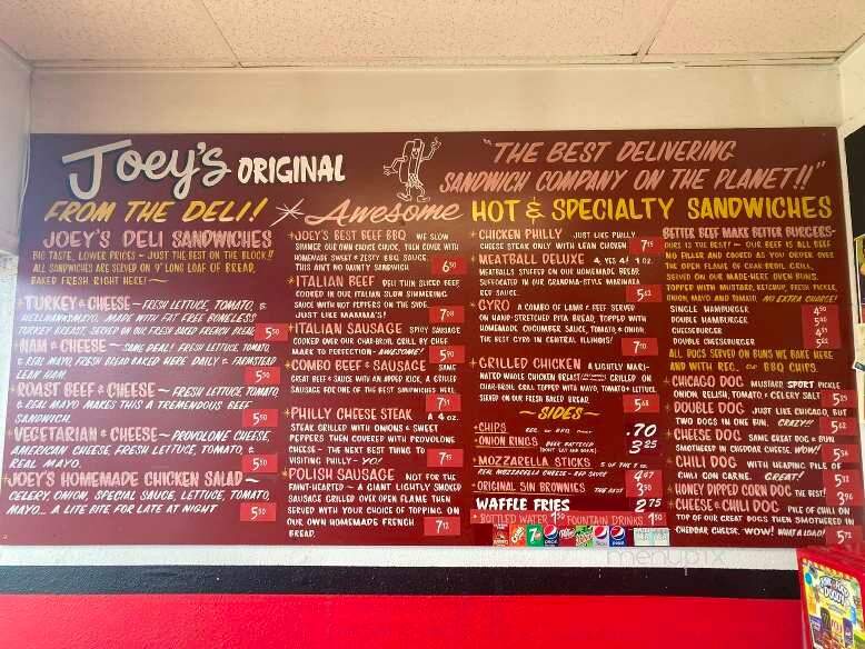 Joey's Place - Charleston, IL menu_pic