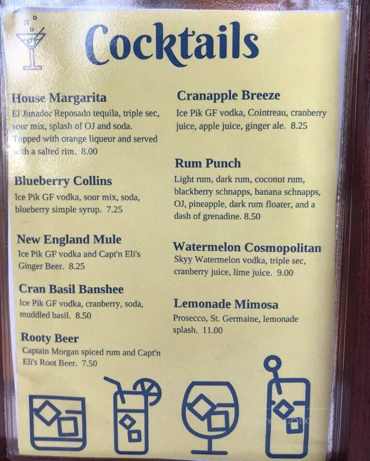 Federal Jack's - Kennebunk, ME menu_pic