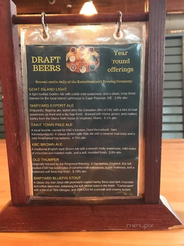 Federal Jack's - Kennebunk, ME menu_pic