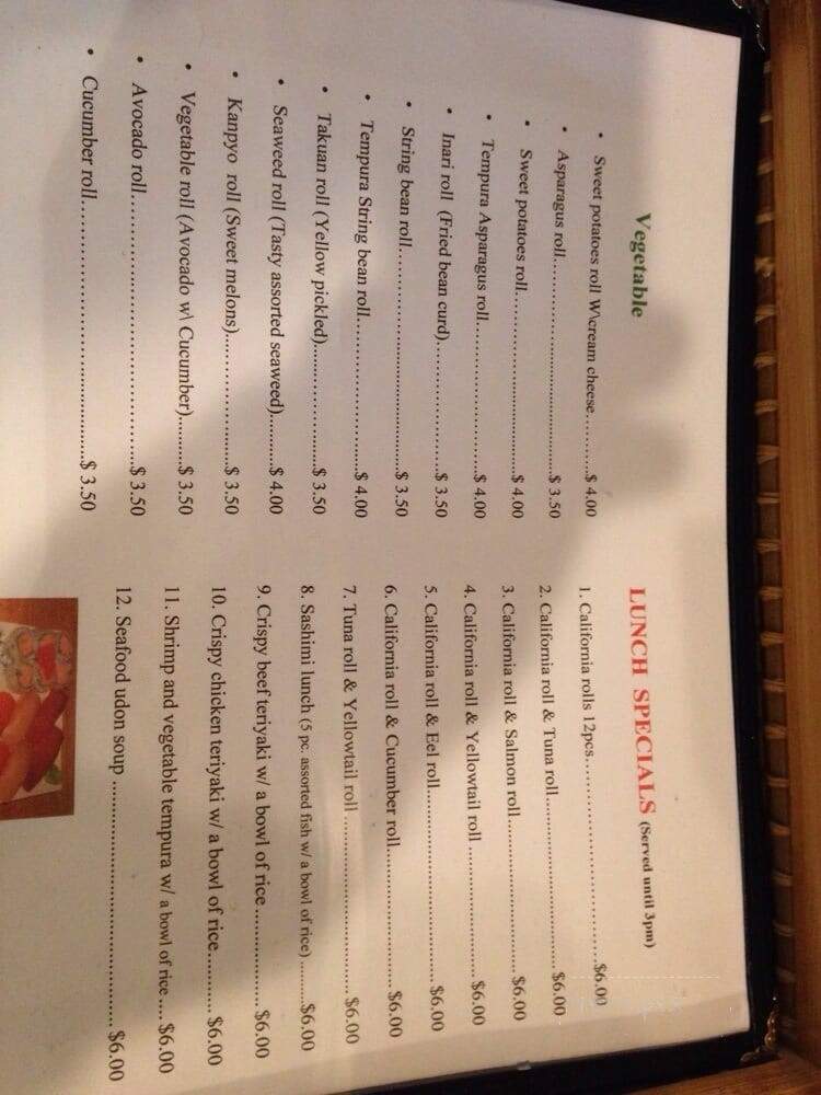 Yoyogi Sushi - Gaithersburg, MD menu_pic