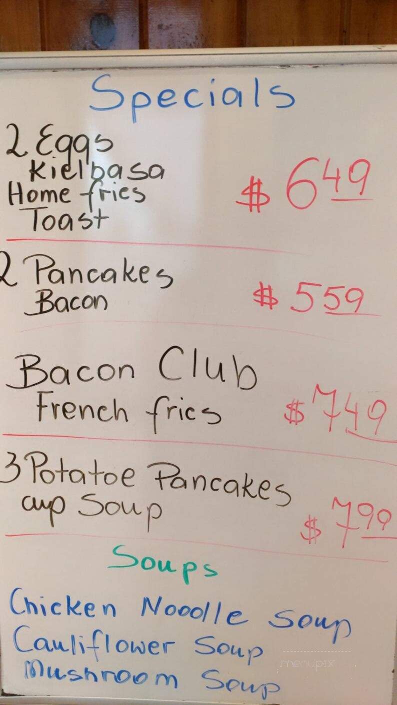 Hanna's Diner - Indian Orchard, MA menu_pic