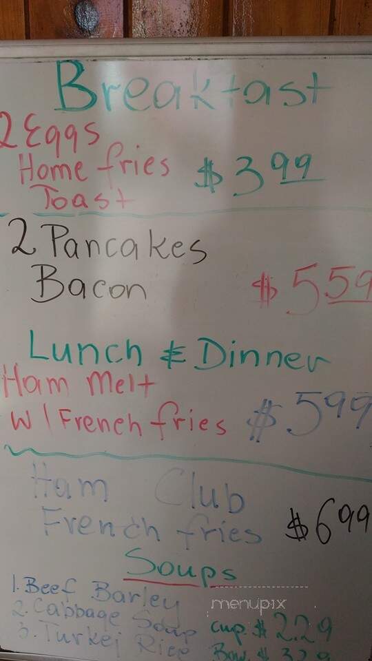 Hanna's Diner - Indian Orchard, MA menu_pic