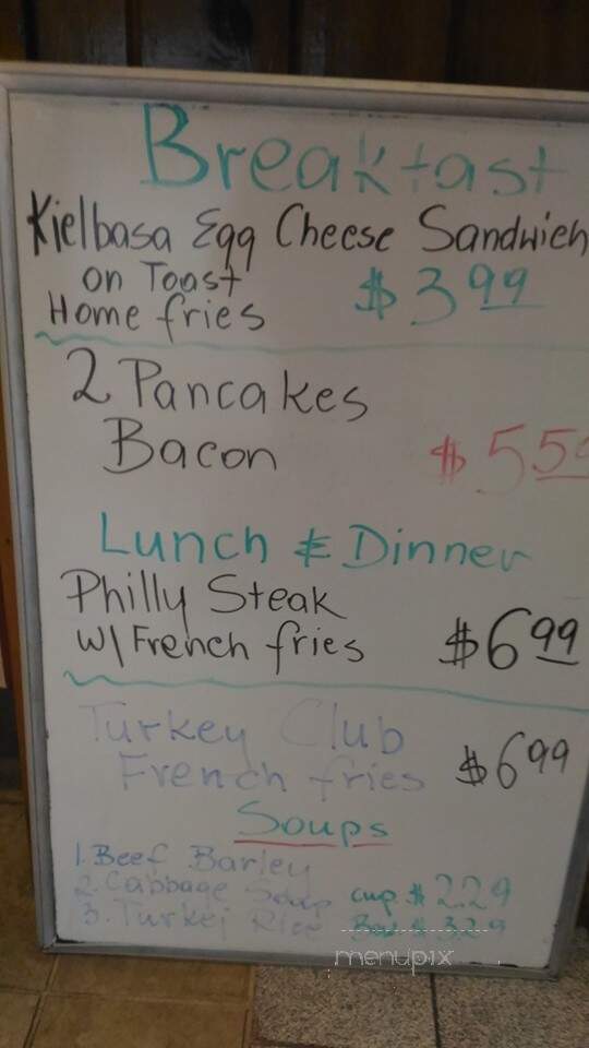 Hanna's Diner - Indian Orchard, MA menu_pic