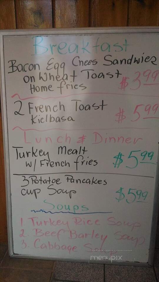 Hanna's Diner - Indian Orchard, MA menu_pic