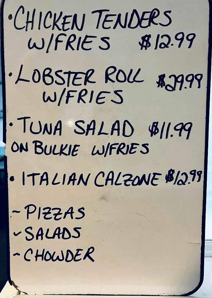Schooners - Hull, MA menu_pic