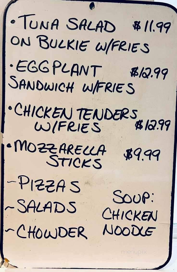 Schooners - Hull, MA menu_pic