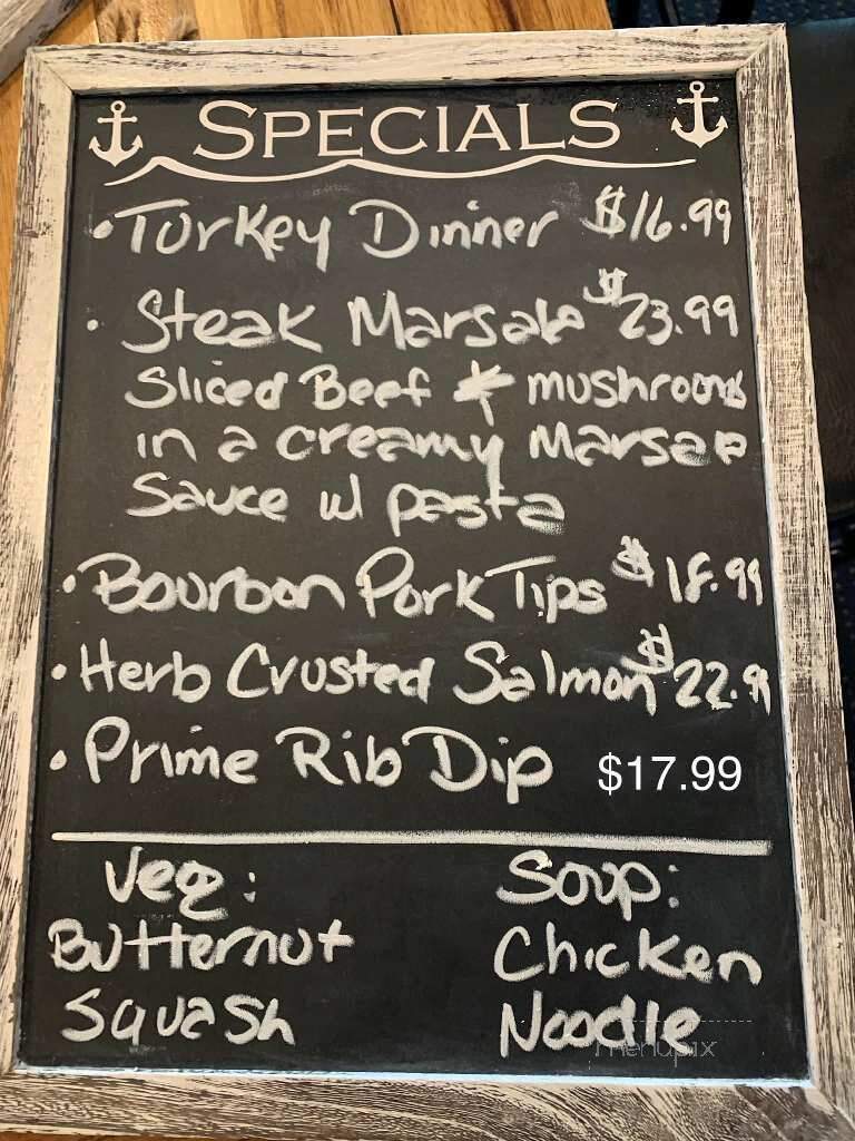Schooners - Hull, MA menu_pic