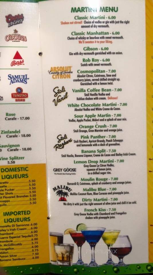 Yangtze China - West Bridgewater, MA menu_pic