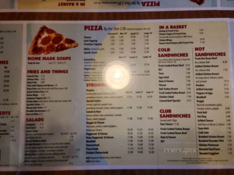Joe's Pizza - Broomall, PA menu_pic