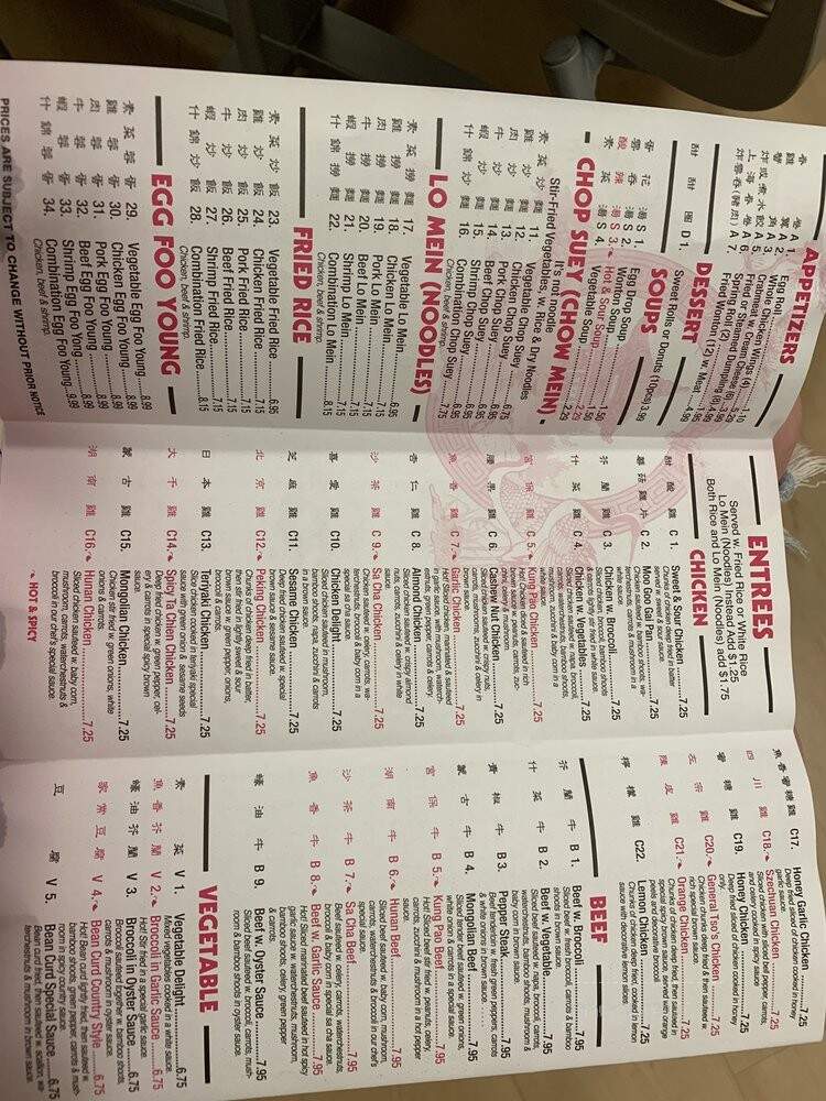 Mister Wok - Chattanooga, TN menu_pic