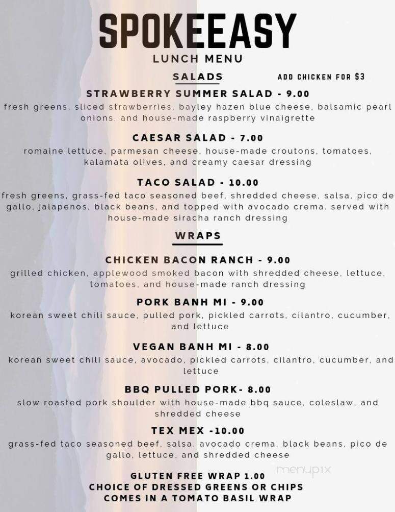 Juniper's At The Wildflower - Lyndonville, VT menu_pic