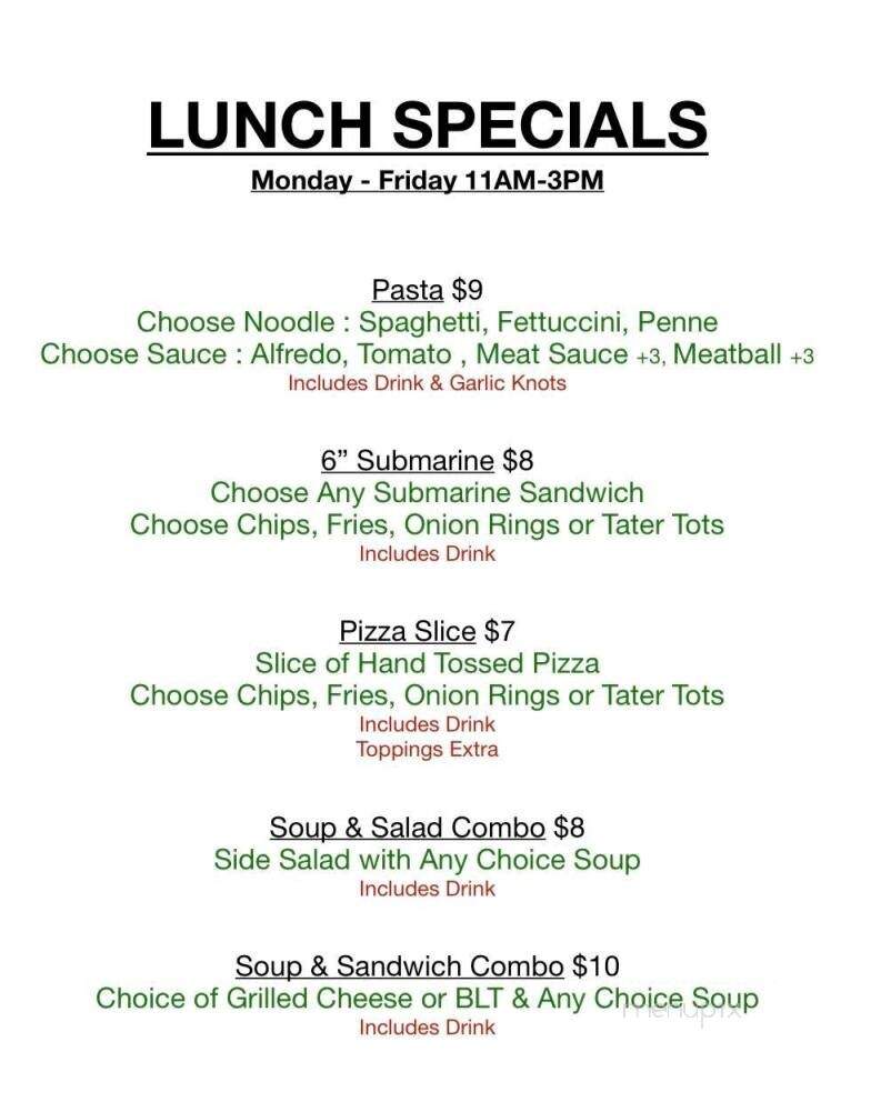 Roma Italian Pizza Restaurant - Bowling Green, VA menu_pic