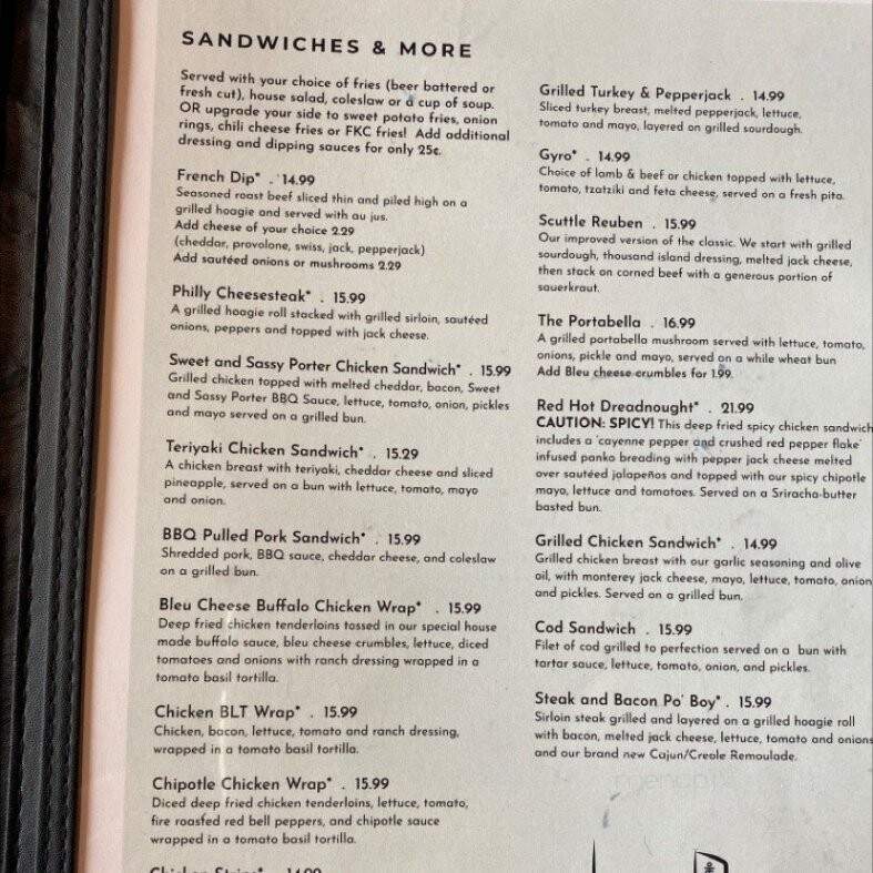 Scuttlebutt Brewing Co - Everett, WA menu_pic
