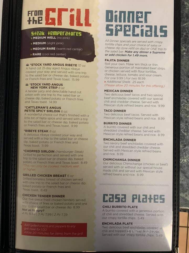 Taco Casa - Pocahontas, AR menu_pic