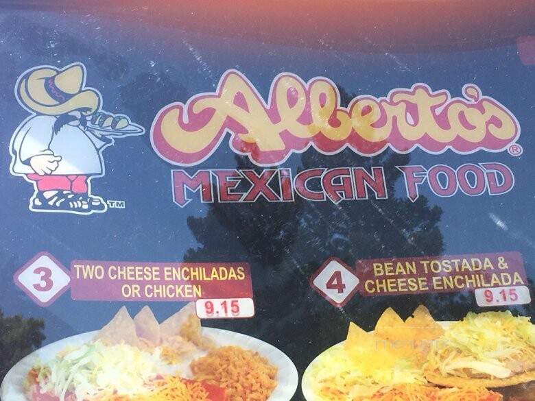 Alberto's Mexican Food - Stockton, CA menu_pic