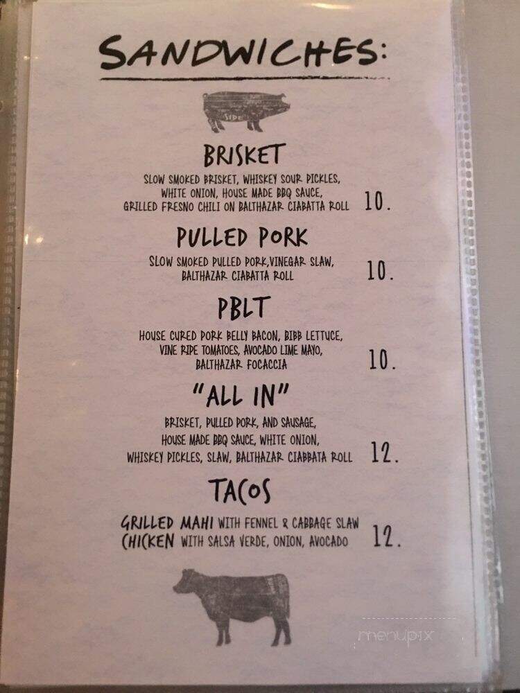 Surf BBQ - Rumson, NJ menu_pic