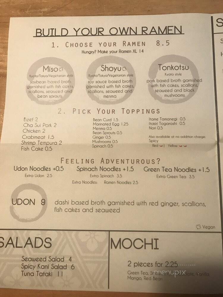 Ramen Gami - Newark, NJ menu_pic